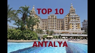 TOP 10 BEST 5 STAR HOTELS ANTALYA TURKEY 2018 [upl. by Bina]