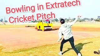 Got Chance to bowling in Extratech Oval pitch😱। Extratech Oval Cricket Stadium Rupandehi। Random VDO [upl. by Allemat72]