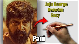 PANI Malayalam Movie  Joju George Drawing  Outline Easy Method [upl. by Rikahs]