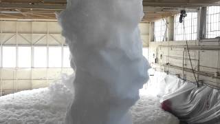 Foam Dump In Helicopter Hanger [upl. by Ahsiuqel]