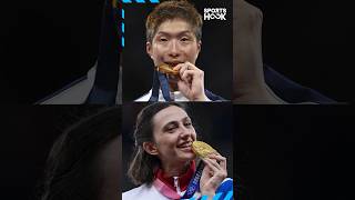 Why do athletes bite their medals paris2024 olympics [upl. by Jd]