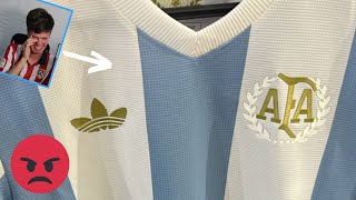 ME ENFADO al VER la NUEVA CAMISETA de ARGENTINA por el 50 ANIVERSARIO de la UNIÓN con ADIDAS [upl. by Nehttam80]