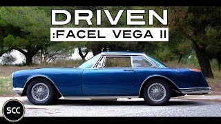 FACEL VEGA II 2 1962  Test Drive in top gear  63L Chrysler Typhoon V8 engine sound  SCC TV [upl. by Remliw]