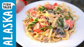 Wild SALMON Pasta  Bart van Olphen [upl. by Naie]