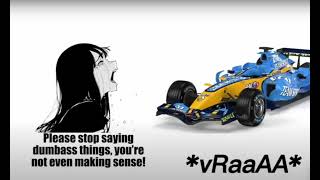 POV You become a V8 F1 Car Car f1 renault football alonso fernando [upl. by Hebe]