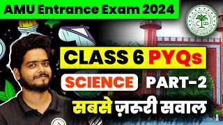 AMU Class 6th Entrance Exam  SCIENCE  PYQs  Part 02 class 6th amu entrance exam 2024 [upl. by Boor]