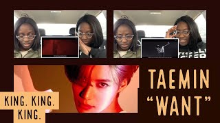 TAEMIN 태민 WANT MV REACTION [upl. by Granoff]