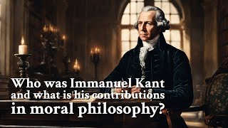 Who was Immanuel Kant and what is his contributions in moral philosophy  Philosophy [upl. by Trefor]