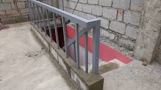 PART 3 PAANO GUMAWA NG HAGDAN NA SINGLE MAIN BEAM NA 2X4 TUBULAR ANG KAKAPITAN NG STEP CONCRETE [upl. by Alabaster]