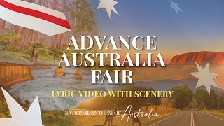 Advance Australia Fair Lyrics Video  Australian National Anthem  One And Free  2021 Lyrics [upl. by Catarina]