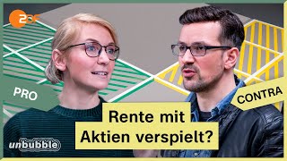 Aktienrente Wird unsere Zukunft an der Börse verzockt  13 Fragen  unbubble [upl. by Oisinoid]