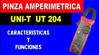 pinza amperimétrica unit ut 204 [upl. by Nemad463]