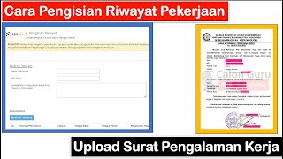 Cara Pengisian Riwayat Pekerjaan dan Cara Upload Surat Pengalaman Kerja di SSCASN Pendaftaran CPNS [upl. by Ecidna]