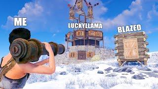 i played rust against luckyllama and blazed for a wipe and this is how it went [upl. by Acyssej]