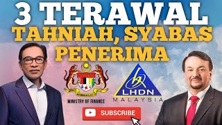 TAHNIAH INFO TERKINI PENERIMA 3 BANTUAN TERAWAL 2024 [upl. by Ardnoek]