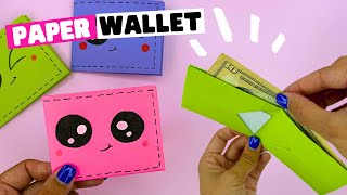 Easy NO GLUE origami paper WALLET DIY origami wallet [upl. by Christie226]