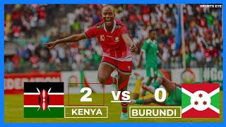 KENYA 20 BURUNDI FIFA U17 WORLD CUP QUALIFIERS Kenya vs Burundi [upl. by Jozef]