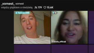 Vornest vs Izabela KisioSkorupa afera pierogowa na TikTok Live z 5 października 2024 [upl. by Locin870]