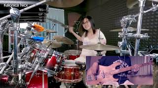 APT  Bruno Mars and Rose’ Bass cover Drum KALONICA NICX [upl. by Davie428]