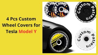 Transform Your Ride with 4 Pcs Custom Wheel Covers for Tesla Model Y [upl. by Wendell723]