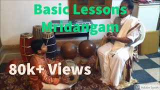 Mridangam Classes  Basic lesson  T R Dhandapany [upl. by Gereld]