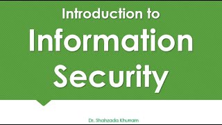 Introduction to Information Security [upl. by Enaid49]