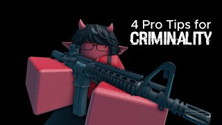 4 Pro tips for Criminality  Roblox Criminality [upl. by Zenas]