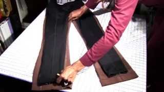 How to Alter Pants  Wide to Skinny Legs  Alterations [upl. by Eilsel]