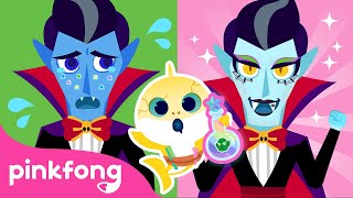 Welcome to the Shark Familys Salon Monster Makeover  Baby Shark Halloween Play  Pinkfong [upl. by Lav]