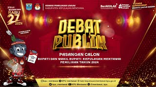 DEBAT PUBLIK  PASANGAN CALON BUPATI DAN WAKIL BUPATI KEPULAUAN MENTAWAI [upl. by Nerdna]