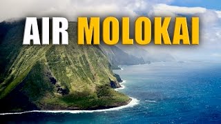 Hawaii  Seeing Molokai by Helicopter [upl. by Sadinoel]