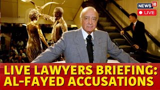 Mohamed Al Fayed Rape Accusation LIVE  Predator At Harrods BBC Documentary Hold News Conference [upl. by Maghutte522]