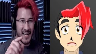 Markiplier  Yandere Simulator Becoming A Demon  Cartoon And Reality At Once [upl. by Elaval]