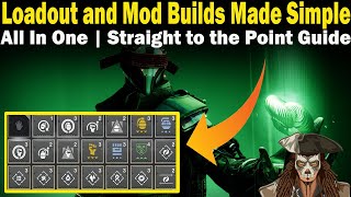 Destiny 2  Loadouts and Mods Guide  Full straight to the point Walkthrough [upl. by Loftus]