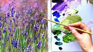 How to Paint Lavender in Acrylic [upl. by Krista]