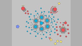 Diepio moving fortress  TriTrapper  6 octo tanks Multiboxing 2TDM [upl. by Anasiul]