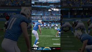 Cameron Dicker the Kicker steps into the iced kick to win the game chargers madden nfl football [upl. by Adnuhser]