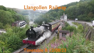 Llangollen Railway Timetable B 120823 [upl. by Alyehc558]