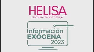 INFORMACIÓN EXÓGENA 2023 [upl. by Susanetta]