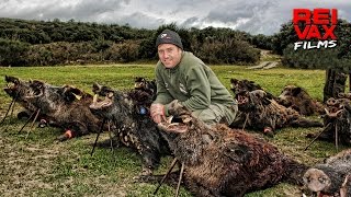 SPECTACULAR WILD BOAR HUNTS  GREAT TROPHIES  wwwreivaxfilmscom [upl. by Saudra120]