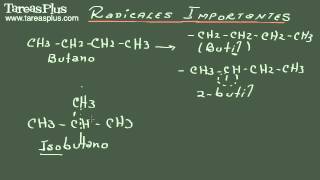 Radicales alcanos alquenos alquinos y cíclicos [upl. by Kilmarx]