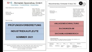 Industriekaufleute PRÜFUNGSVORBEREITUNG Sommer 2021 KSK Anlagenbuchhaltung Sachanlagenbereich [upl. by Hairim]