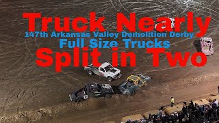 Bone Crushing Full Size Truck Derby Arkansas Valley Fair Rocky Ford [upl. by Rogovy]