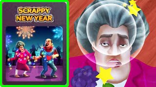 Scary Teacher 3D  miss T Scrappy New Year Walkthrough iOS Android [upl. by Lotsirb155]