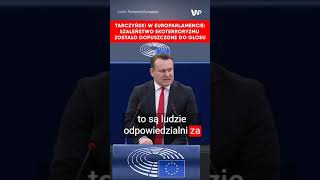 Tarczyński w Parlamencie Europejskim nt powodzi w Polsce [upl. by Aihtennek]