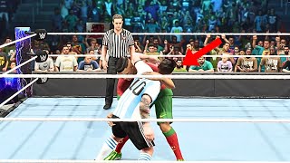 CR7 VS Messi🫨 WWE 2K24 LIVE🔴 [upl. by Heather]