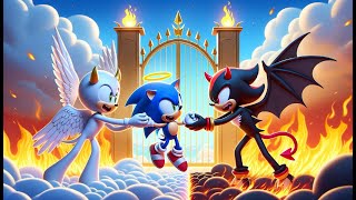 SHIN SONIC TAPES CHOICE Angel vs DevilWho WILL WIN  Sonic The Hedgehog 3 Animation [upl. by Laicram708]