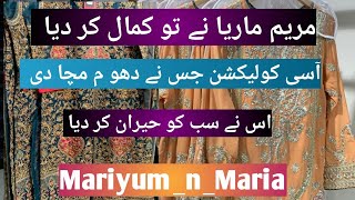 Maryam And Maria New Luxury Collection ready to wear and unstitch  maryumayeshaofficial [upl. by Neerual]