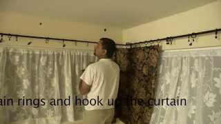 How to install curtain rod on corner windows IKEA [upl. by Aborn1]