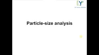 Particle size analysis [upl. by Zeralda]